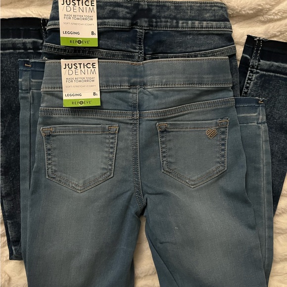 New with tags Justice Denim leggings - Picture 2 of 3